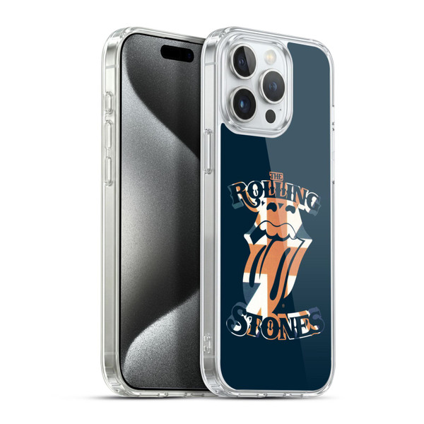The Rolling Stones Graphics Union Jack Tongue Soft Gel Case for Apple iPhone 15 Pro Max & MagSafe