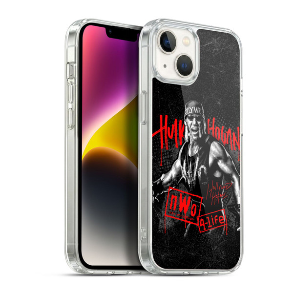 WWE Hulk Hogan Graphics Soft Gel Case for Apple iPhone 14 Plus & MagSafe