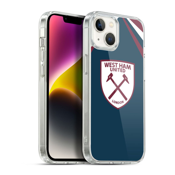 West Ham United FC Crest Graphics Emblem Soft Gel Case for Apple iPhone 14 Plus & MagSafe
