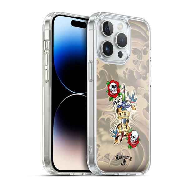 Alchemy Gothic Illustration 13 Dagger Soft Gel Case for Apple iPhone 14 Pro & MagSafe