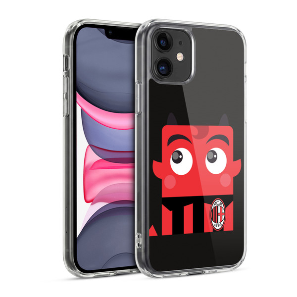 AC Milan Art Mascotte Soft Gel Case for Apple iPhone 11