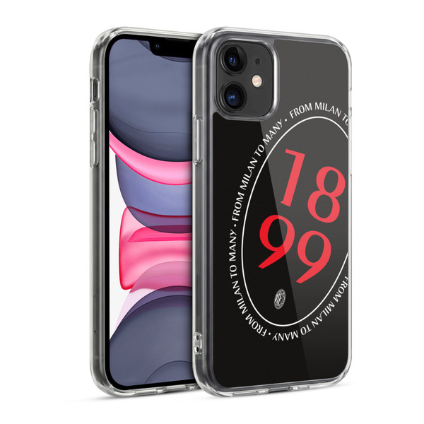 AC Milan Art 1899 Oversized Soft Gel Case for Apple iPhone 11