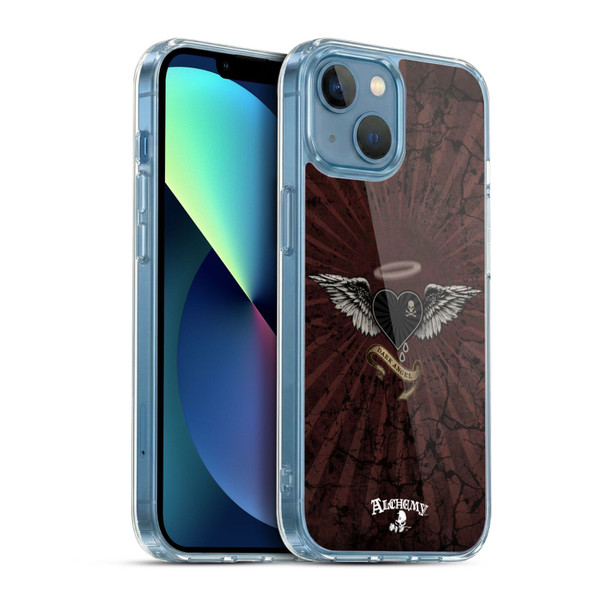 Alchemy Gothic Wing Dark Angel Heart Soft Gel Case for Apple iPhone 13 Mini & MagSafe