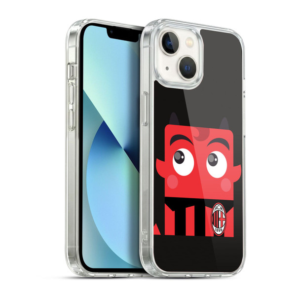 AC Milan Art Mascotte Soft Gel Case for Apple iPhone 13