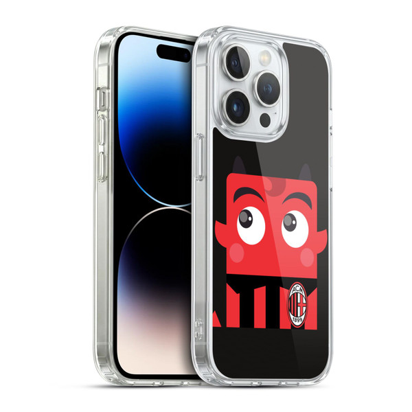 AC Milan Art Mascotte Soft Gel Case for Apple iPhone 14 Pro & MagSafe