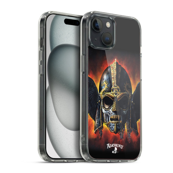 Alchemy Gothic Wing Ossa Raven Head Soft Gel Case for Apple iPhone 15 Plus & MagSafe