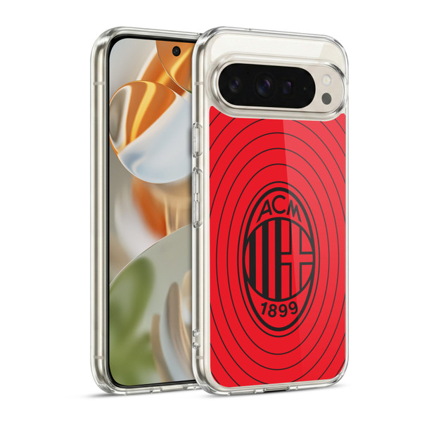 AC Milan Art Red And Black Soft Gel Case for Google Pixel 9 / Pixel 9 Pro