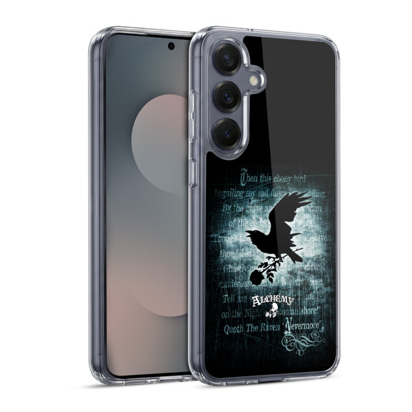 Alchemy Gothic Wing Nevermore Soft Gel Case for Samsung Galaxy S25 & MagSafe