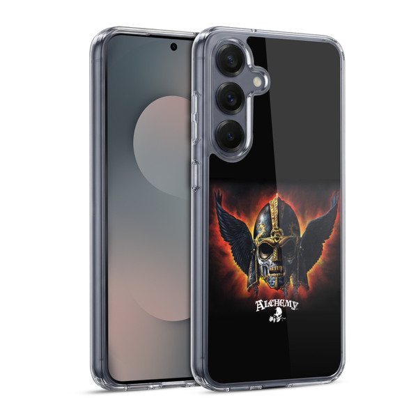 Alchemy Gothic Wing Ossa Raven Head Soft Gel Case for Samsung Galaxy S25 & MagSafe
