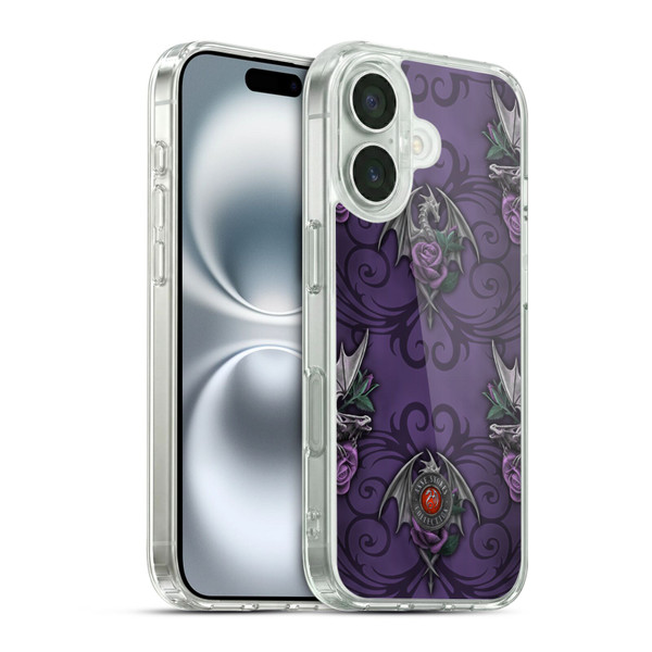 Anne Stokes Dragons 3 Pattern Soft Gel Case for Apple iPhone 16 & MagSafe