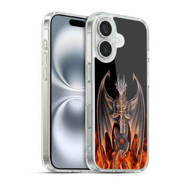Anne Stokes Dragons 3 Warrior Soft Gel Case for Apple iPhone 16 & MagSafe
