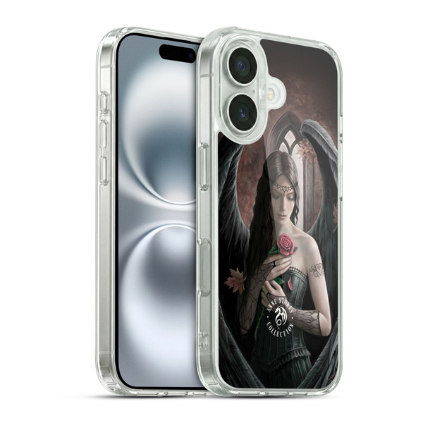 Anne Stokes Angels Rose Soft Gel Case for Apple iPhone 16 & MagSafe
