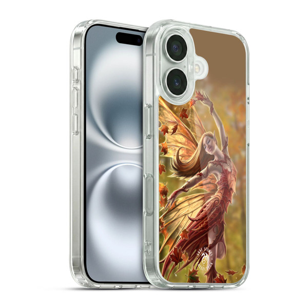 Anne Stokes Fairies Autumn Soft Gel Case for Apple iPhone 16 & MagSafe