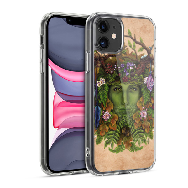 Brigid Ashwood Celtic Wisdom The Greenman Soft Gel Case for Apple iPhone 11