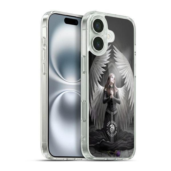 Anne Stokes Angels Prayer For The Fallen Soft Gel Case for Apple iPhone 16 Plus & MagSafe