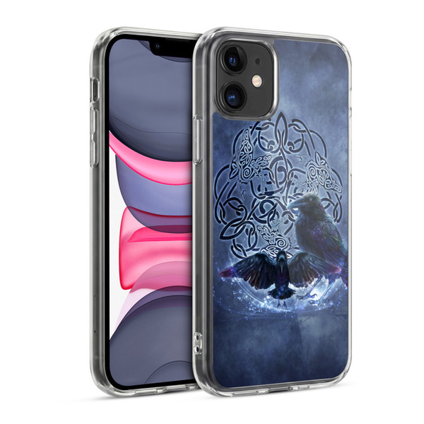 Brigid Ashwood Celtic Wisdom Raven Soft Gel Case for Apple iPhone 11