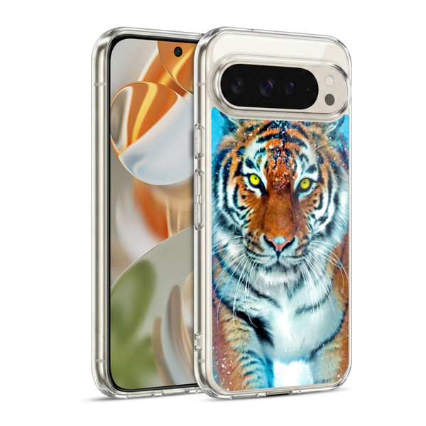 Aimee Stewart Animals Yellow Tiger Soft Gel Case for Google Pixel 9 / Pixel 9 Pro