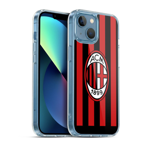 AC Milan 2022/23 Home Kit Soft Gel Case for Apple iPhone 13 Mini & MagSafe