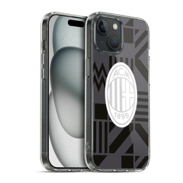 AC Milan 2022/23 Pre Match Kit Soft Gel Case for Apple iPhone 15 & MagSafe
