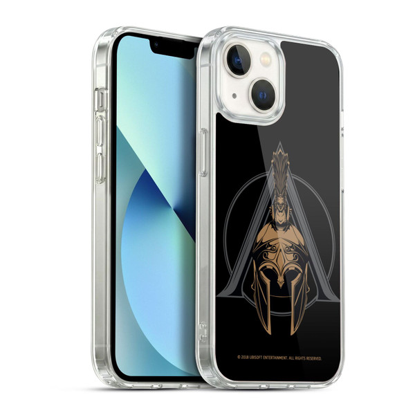 Assassin's Creed Odyssey Artwork Gold Helmet Soft Gel Case for Apple iPhone 13