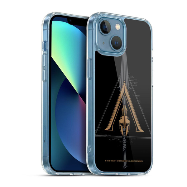 Assassin's Creed Odyssey Artwork Crest & Broken Spear Soft Gel Case for Apple iPhone 13 Mini & MagSafe