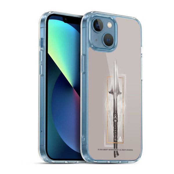 Assassin's Creed Odyssey Artwork Spear Soft Gel Case for Apple iPhone 13 Mini & MagSafe
