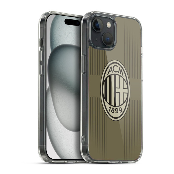 AC Milan 2022/23 Third Kit Soft Gel Case for Apple iPhone 15 Plus & MagSafe