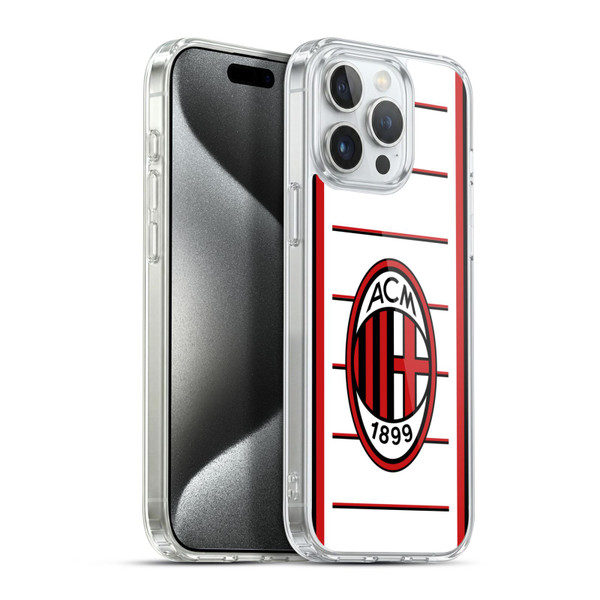 AC Milan 2022/23 Away Kit Soft Gel Case for Apple iPhone 15 Pro Max & MagSafe