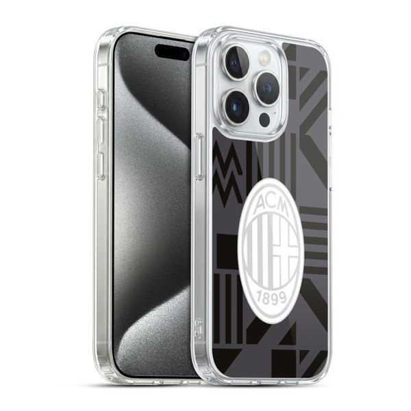 AC Milan 2022/23 Pre Match Kit Soft Gel Case for Apple iPhone 15 Pro & MagSafe
