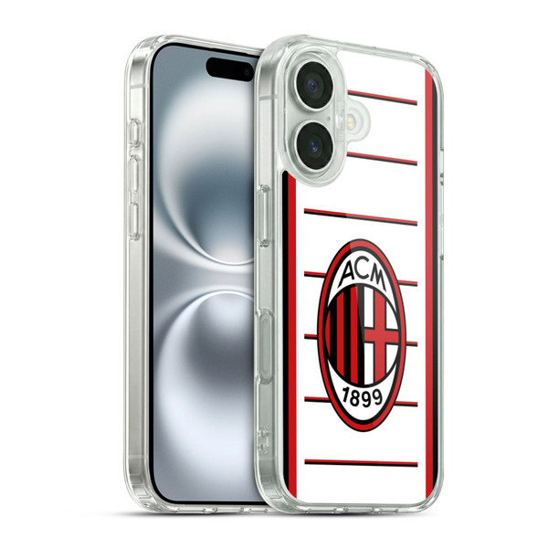AC Milan 2022/23 Away Kit Soft Gel Case for Apple iPhone 16 & MagSafe