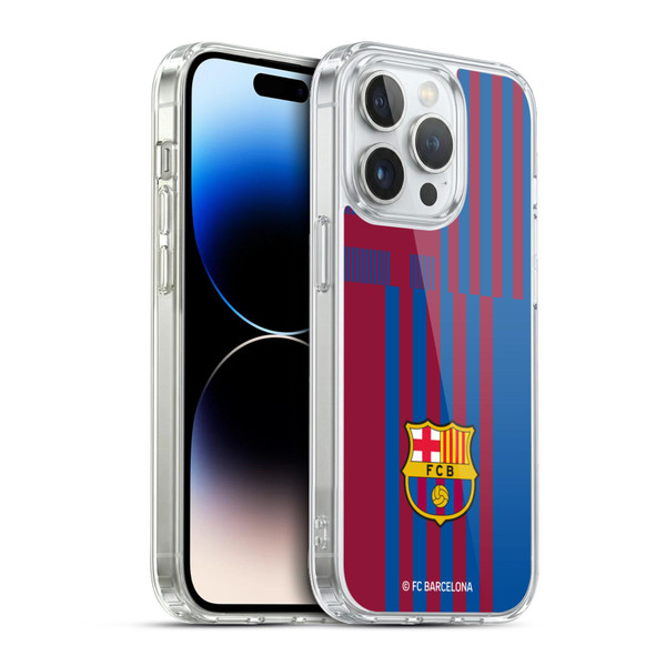 FC Barcelona 2021/22 CREST KIT Home Soft Gel Case for Apple iPhone 13 Pro & MagSafe