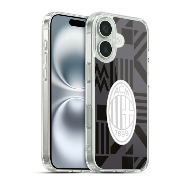 AC Milan 2022/23 Pre Match Kit Soft Gel Case for Apple iPhone 16 & MagSafe