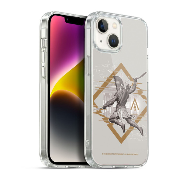 Assassin's Creed Odyssey Artwork Alexios Map Soft Gel Case for Apple iPhone 14
