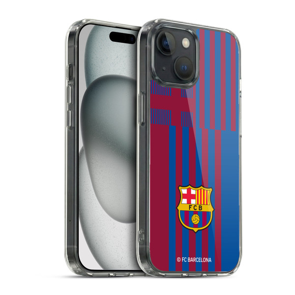 FC Barcelona 2021/22 CREST KIT Home Soft Gel Case for Apple iPhone 15 & MagSafe