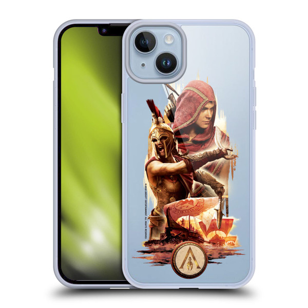 Assassin's Creed Odyssey Artwork Kassandra Soft Gel Case for Apple iPhone 14 Plus & MagSafe