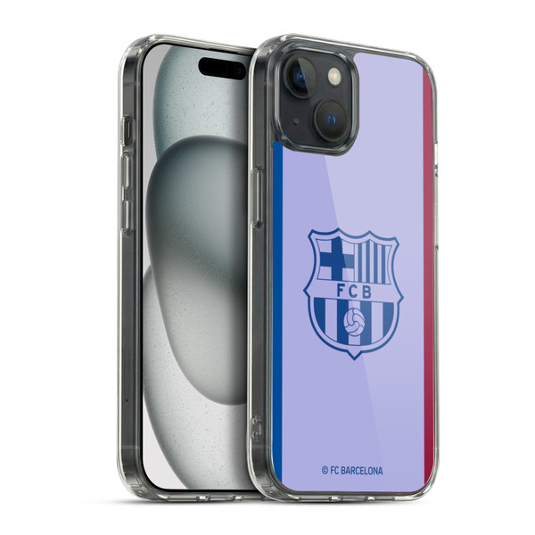 FC Barcelona 2021/22 CREST KIT Away Soft Gel Case for Apple iPhone 15 Plus & MagSafe