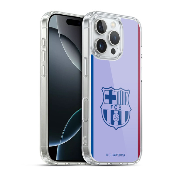 FC Barcelona 2021/22 CREST KIT Away Soft Gel Case for Apple iPhone 16 Pro & MagSafe