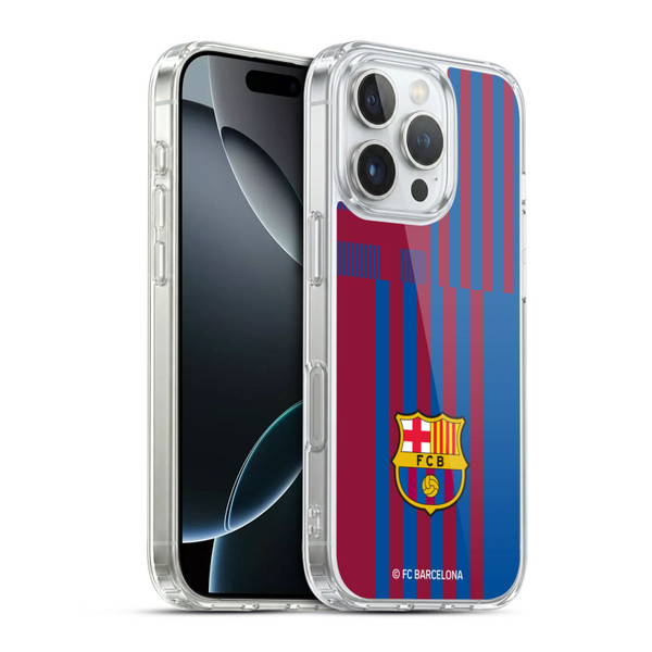 FC Barcelona 2021/22 CREST KIT Home Soft Gel Case for Apple iPhone 16 Pro & MagSafe