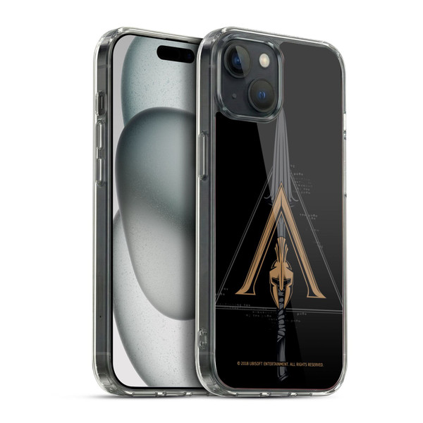 Assassin's Creed Odyssey Artwork Crest & Broken Spear Soft Gel Case for Apple iPhone 15 Plus & MagSafe