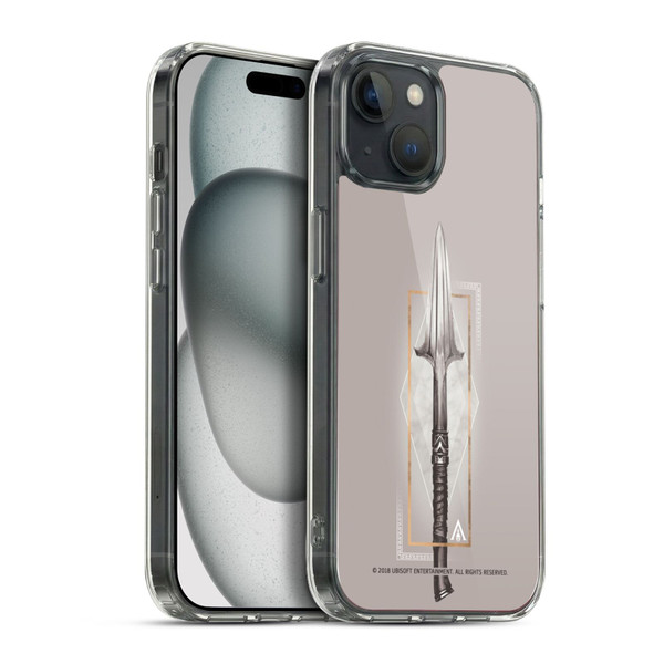 Assassin's Creed Odyssey Artwork Spear Soft Gel Case for Apple iPhone 15 Plus & MagSafe