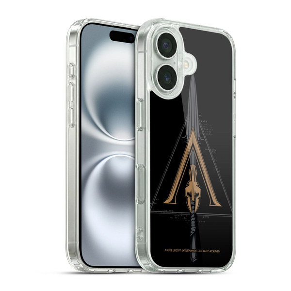 Assassin's Creed Odyssey Artwork Crest & Broken Spear Soft Gel Case for Apple iPhone 16 & MagSafe