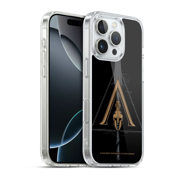 Assassin's Creed Odyssey Artwork Crest & Broken Spear Soft Gel Case for Apple iPhone 16 Pro & MagSafe