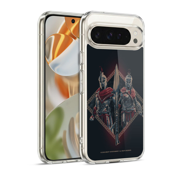 Assassin's Creed Odyssey Artwork Alexios And Kassandra Soft Gel Case for Google Pixel 9 / Pixel 9 Pro