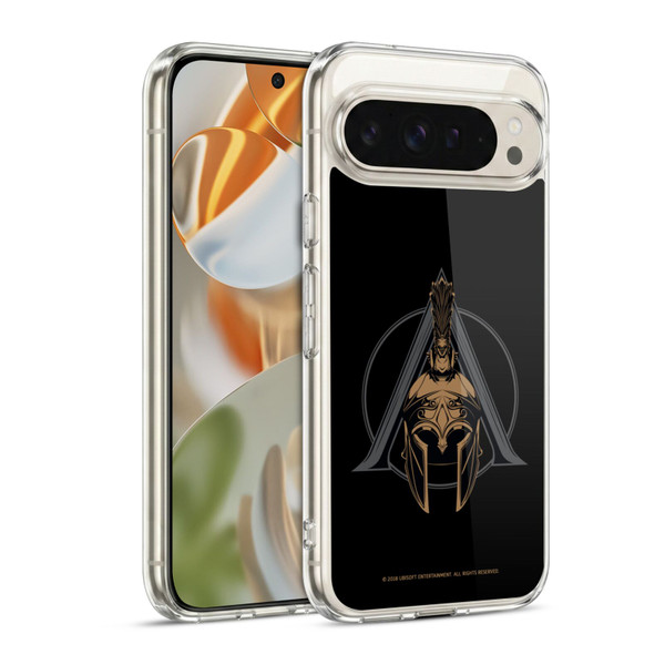 Assassin's Creed Odyssey Artwork Gold Helmet Soft Gel Case for Google Pixel 9 / Pixel 9 Pro