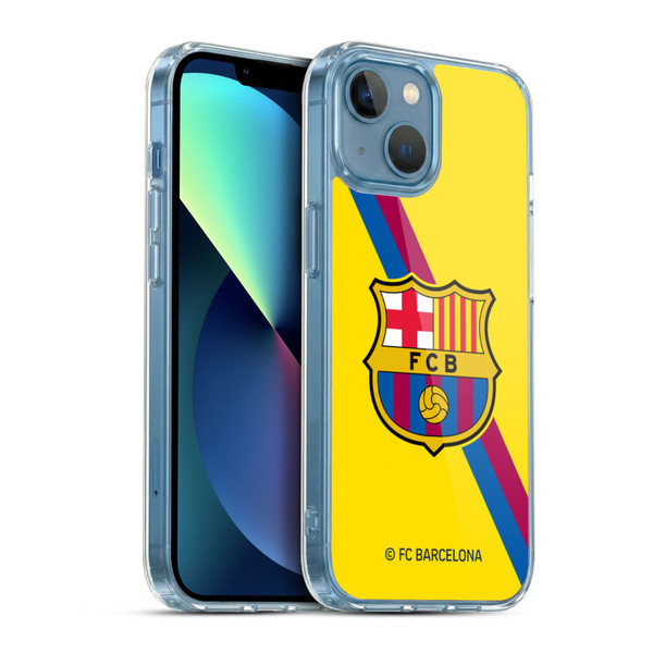 FC Barcelona 2019/20 Crest Kit Away Soft Gel Case for Apple iPhone 13 Mini & MagSafe