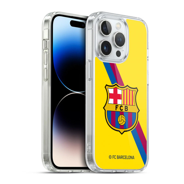 FC Barcelona 2019/20 Crest Kit Away Soft Gel Case for Apple iPhone 13 Pro & MagSafe