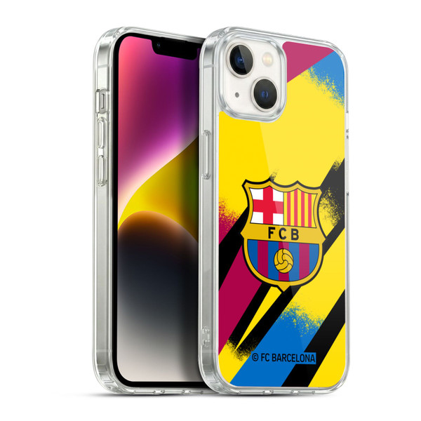 FC Barcelona 2019/20 Crest Kit Third Goalkeeper Soft Gel Case for Apple iPhone 14 Plus & MagSafe