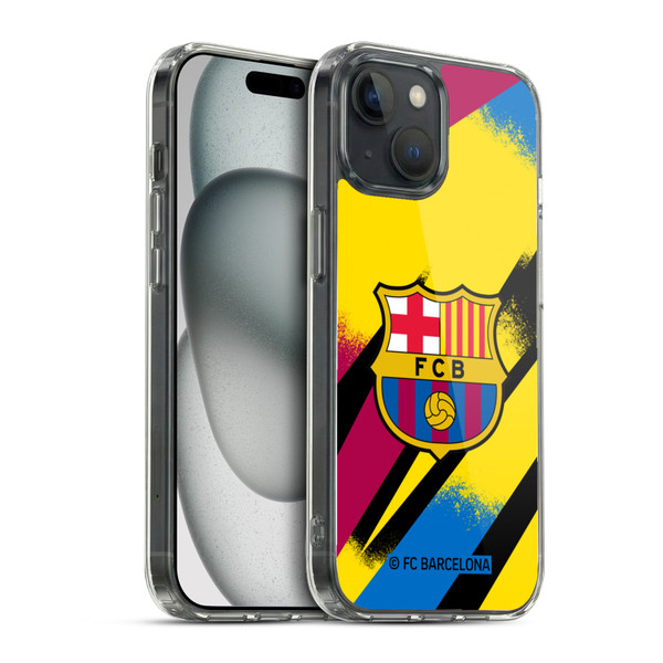 FC Barcelona 2019/20 Crest Kit Third Goalkeeper Soft Gel Case for Apple iPhone 15 & MagSafe