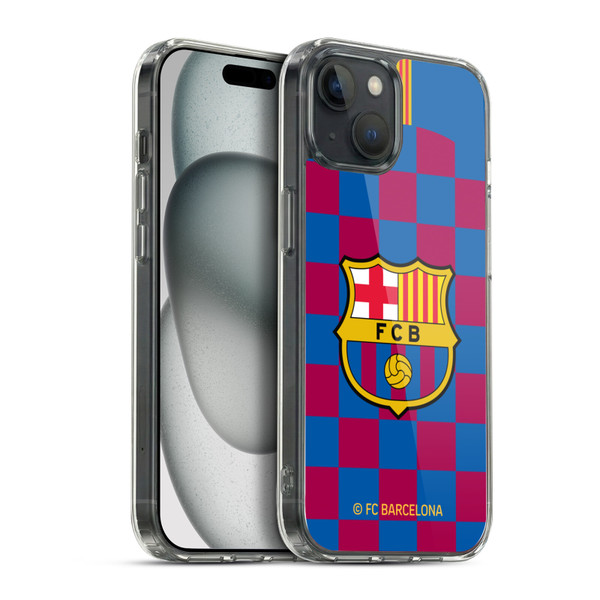 FC Barcelona 2019/20 Crest Kit Home Soft Gel Case for Apple iPhone 15 Plus & MagSafe