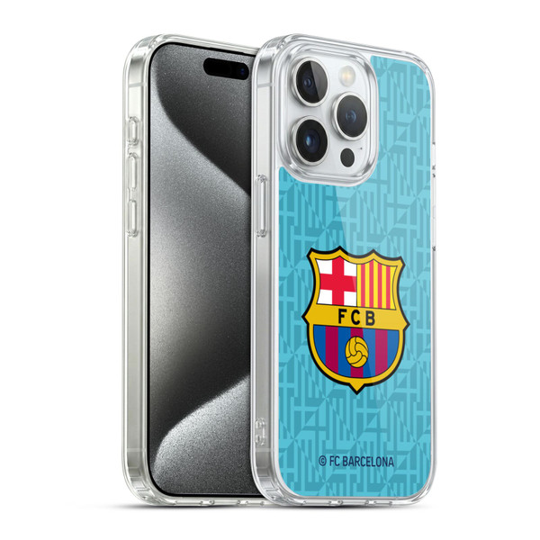 FC Barcelona 2019/20 Crest Kit Third Soft Gel Case for Apple iPhone 15 Pro & MagSafe